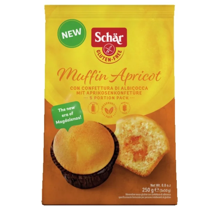 Schar Muffin Senza Glutine Gusto Albicocca 5 pezzi