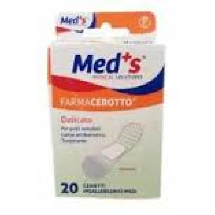 Meds Cerotto Strips Tessuto Non Tessuto Medio 20 Pezzi Meds Cerotto Strips Tessuto Non Tessuto Medio 20 Pezzi