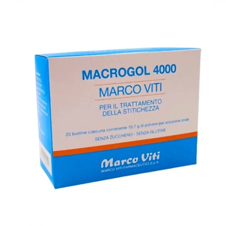 Macrogol 4000 Lassativo Stitichezza e Regolarit&agrave; Intestinale 20 Bustine