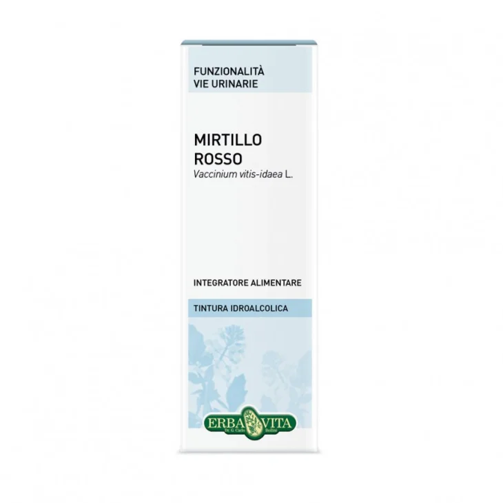 Erba Vita Mirtillo Rosso Foglie Tintura Idroalcolica Funzionalit&agrave; Vie Urinarie 50 ml