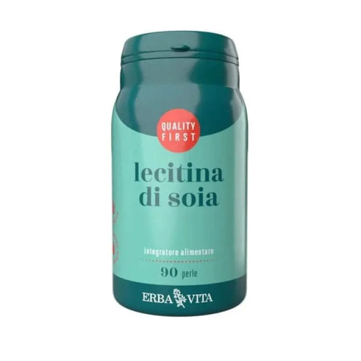 Erba Vita Lecitina Di Soia Integratore per il sistema circolatorio e il metabolismo dei lipidi 90 Perle