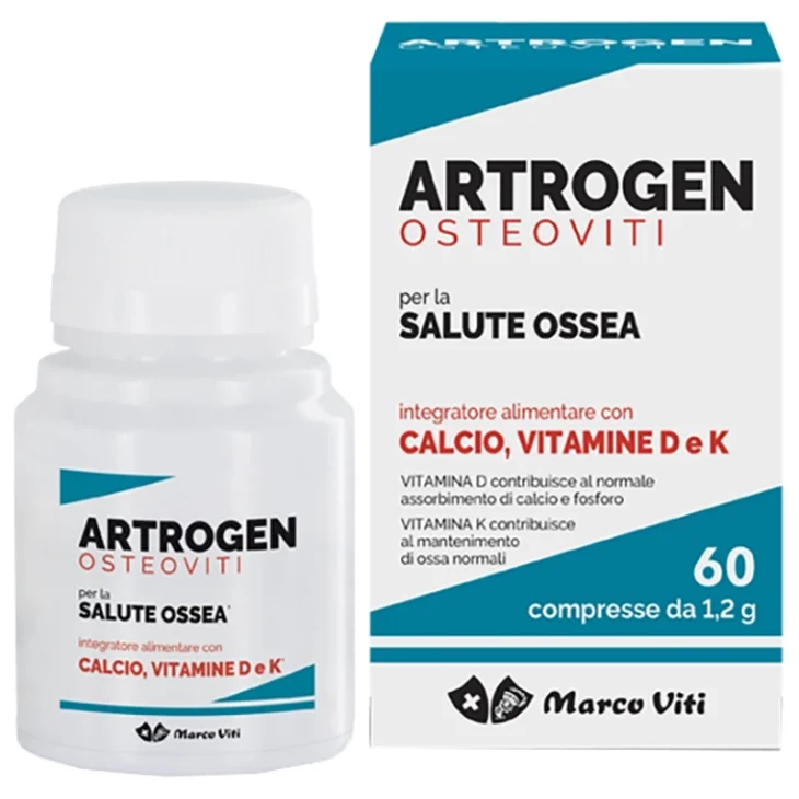 Marco Viti Artrogen Osteoviti Integratore per la Salute delle Ossa 60 Compresse