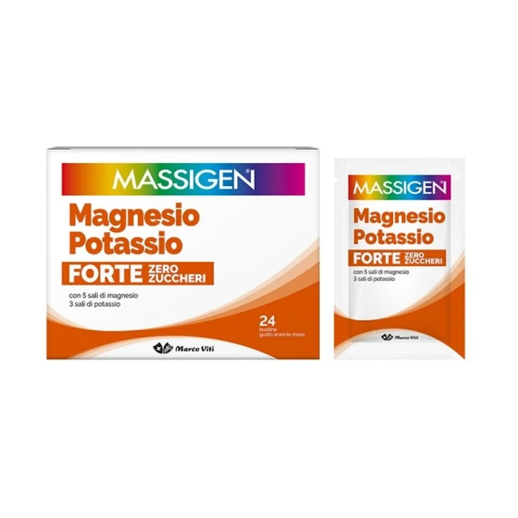 Massigen Magnesio Potassio Forte Zero Zuccheri 24 bustine