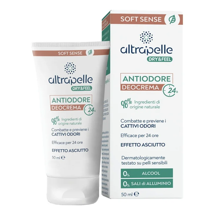 Altrapelle Dry Feel Deocrema Antiodore 24h 98% Naturale Testato 50 ml