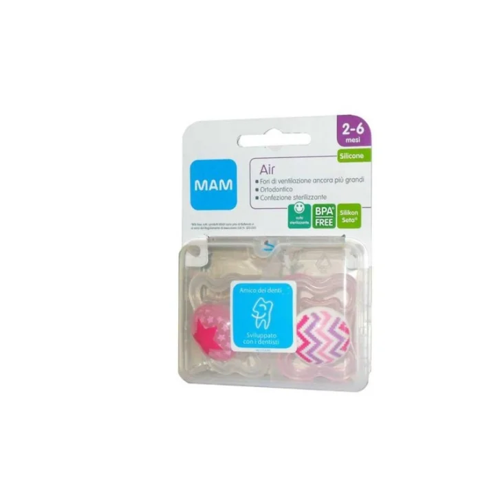 Mam Air Succhietto Anticolica per Neonati 6+ Mesi Confezione Doppia