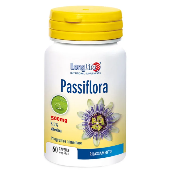 Longlife Passiflora Integratore Relax Sonno e Benessere Mentale 60 Capsule