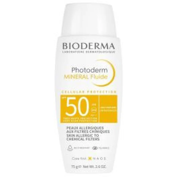 Bioderma Photoderm Mineral Crema Solare SPF50+ Protezione Alta Fluide 75 ml