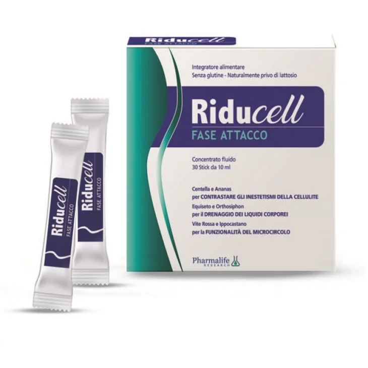 Riducell Fase Attacco Integratore per la Cellulite 30 Stick da 10ml
