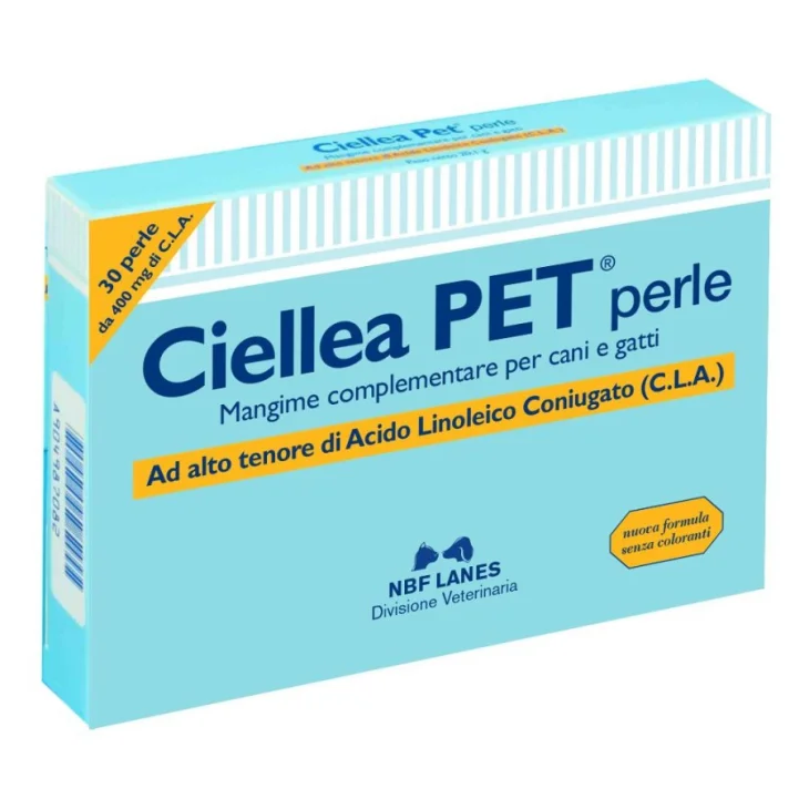 N.B.F. Lanes Ciellea Pet Integratore Controllo del Peso Cani E Gatti 30 Perle