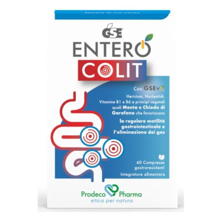 Prodeco Pharma GSE Entero Colit Contro Gas Addominali 40 compresse
