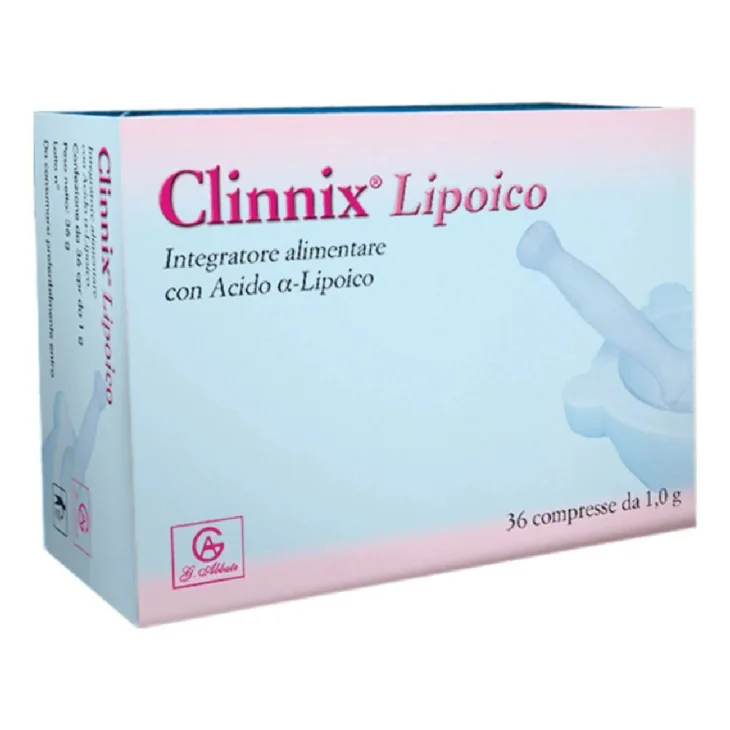 Clinnix Lipoico Integratore Acido Alfa-lipoico 36 Compresse Clinnix Lipoico Integratore Acido Alfa-lipoico 36 Compresse