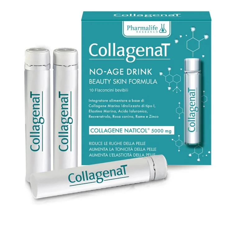 Collagenat No Age Drink Integratore Collagene Marino 10 flaconi