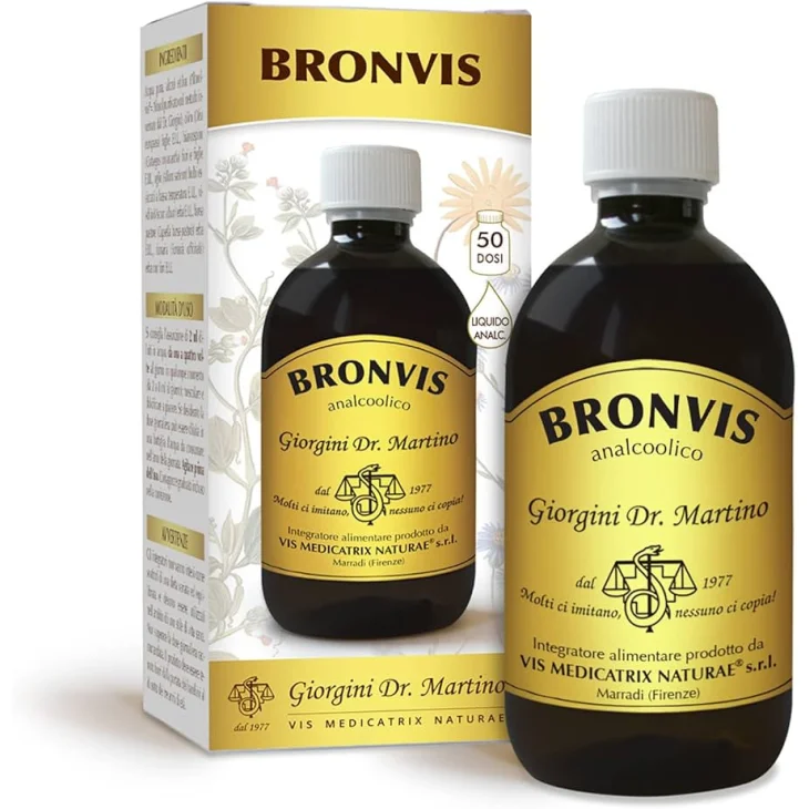 Dr. Giorgini Bronvis Integratore Benessere Vie Respiratorie Liquido Analcolico 500ml