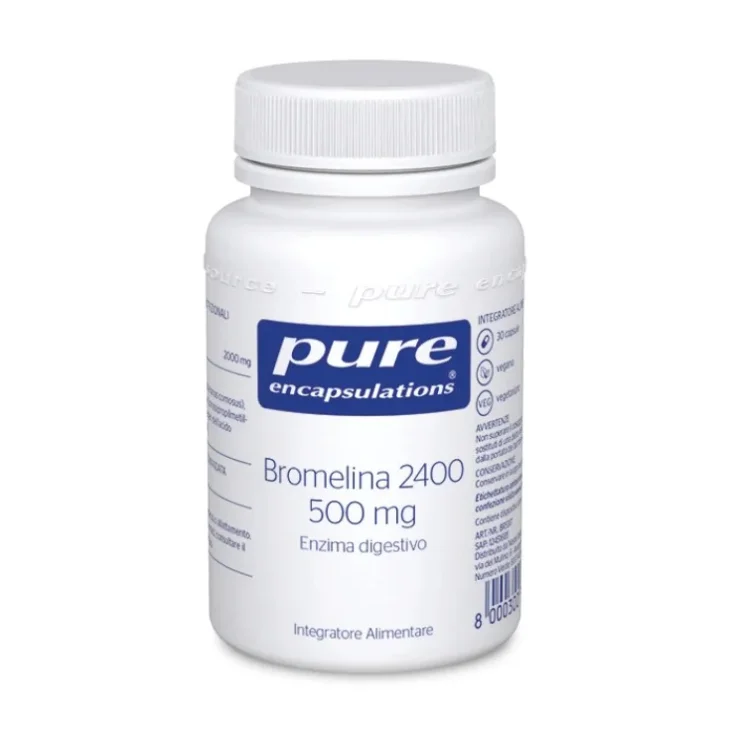 Pure Encapsulations Bromelina Integratore per il Drenaggio dei Liquidi 90 Capsule