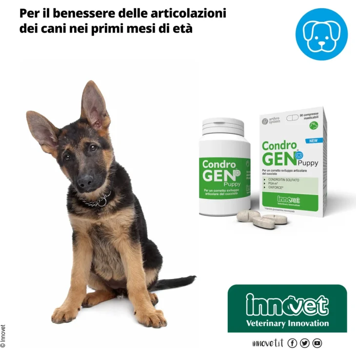 Condrogen Puppy Integratore per il benessere delle articolazioni dei cani cuccioli 60 Compresse Masticabili