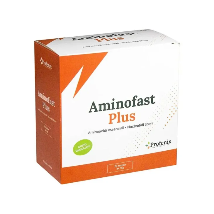Aminofast Plus Integratore Aminoacidi Essenziali e Nucleotidi 26 Bustine