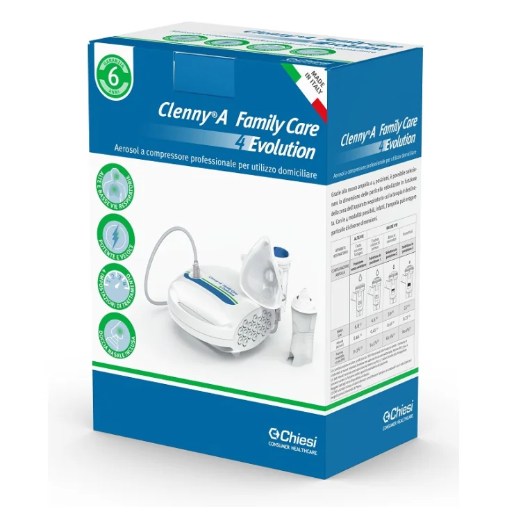 Clenny A Family Care 4evolution Nebul It per Vie Respiratorie Confezione Completa