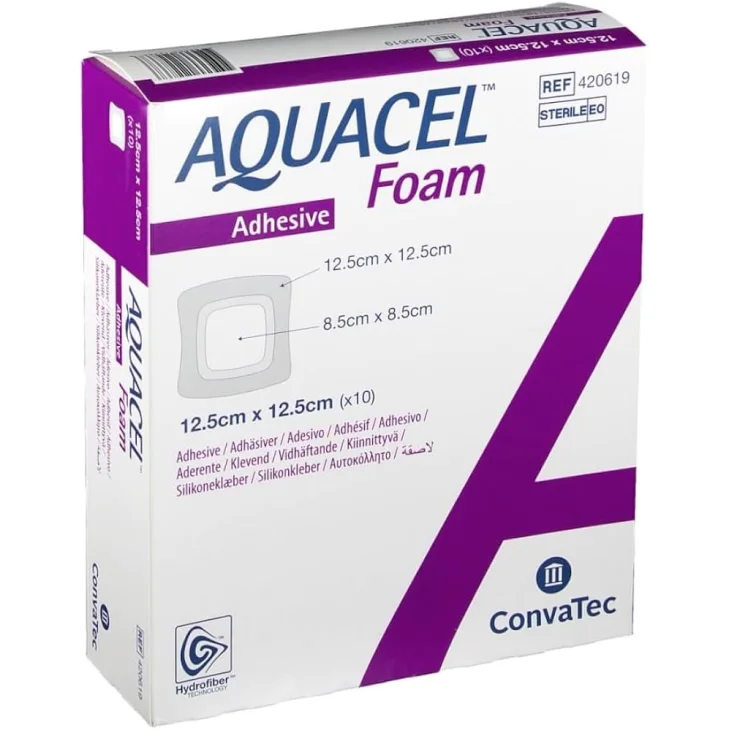 Convatec Italia Aquacel Foam Adh Medicazione Adesiva In Schiuma 17,5X17,5 10 Pezzi