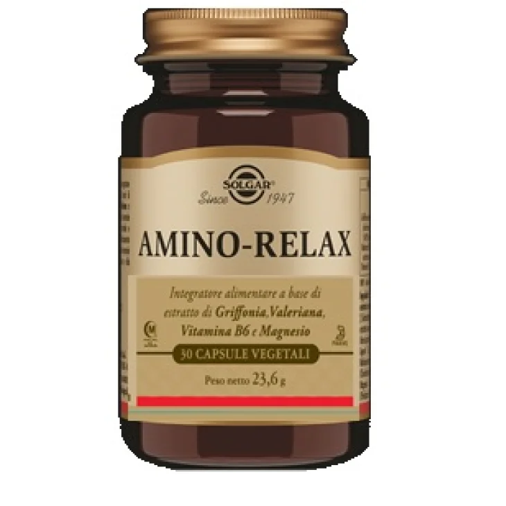 Solgar Amino Relax Integratore per il Benessere mentale 30 Capsule