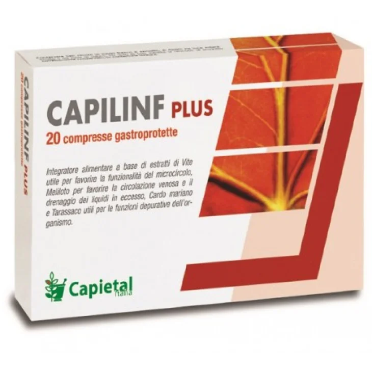 Capietal Italia Capilinf Plus Integratore Microcircolo Circolazione 20 Compresse Capietal Italia Capilinf Plus Integratore Microcircolo Circolazione 20 Compresse