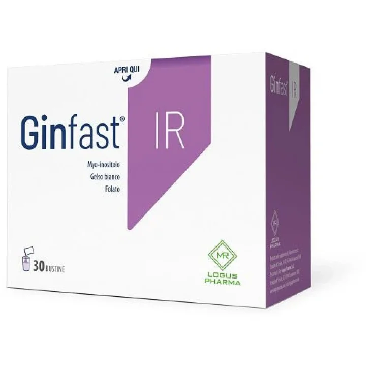 Logus Pharma Ginfast Ir Integratore Fertilità Myo-Inositolo Gelso Bianco 30 Bustine Logus Pharma Ginfast Ir Integratore Fertilità Myo-Inositolo Gelso Bianco 30 Bustine