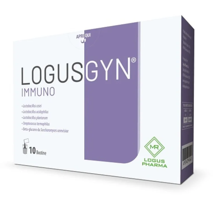 Logusgyn Immuno Integratore per Equilibrio Flora Intestinale 10 Bustine