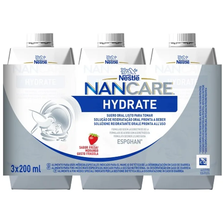 Nancare Hydrate Soluzione Reidratante Liquida Pronta all'Uso 3pezzi da 200 ml Nancare Hydrate Soluzione Reidratante Liquida Pronta all'Uso 3pezzi da 200 ml
