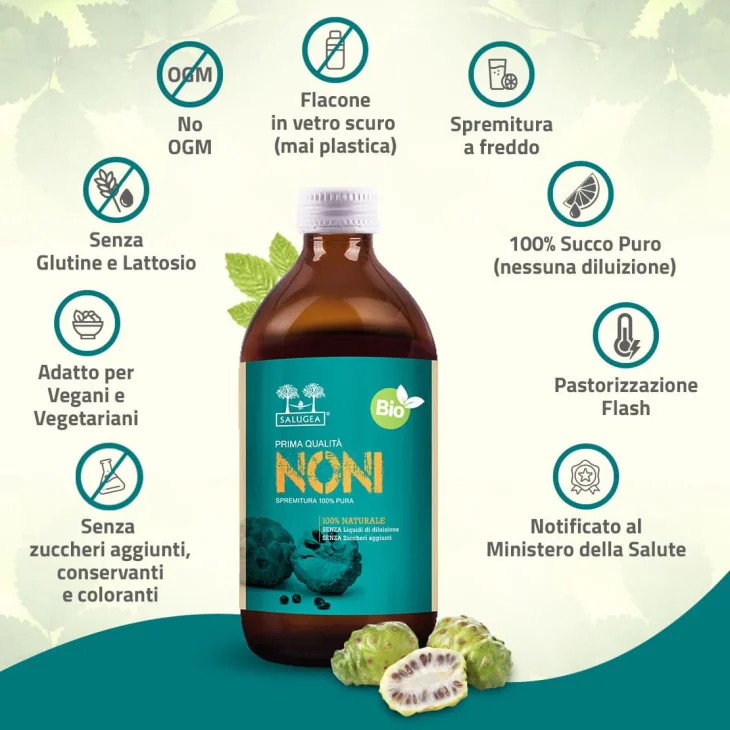 Salugea Succo di Noni Biologico 500 ml