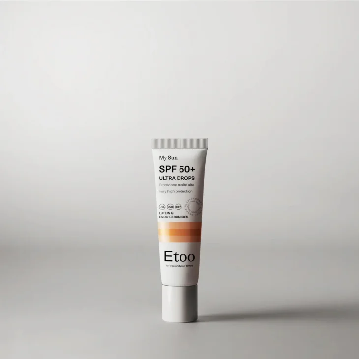 Etoo Ultra Drops Spf50+ Gocce Solari Protezione Molto Alta per Pelli Sensibili o Tatuate 30 ml