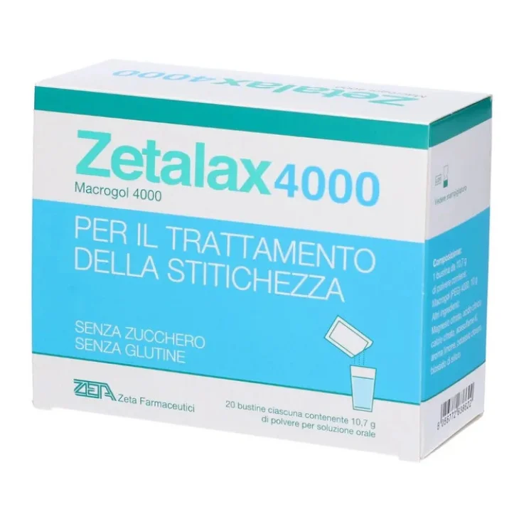 Zeta Farmaceutici Zetalax 4000 Trattamento per la Stitichezza 20 Bustine