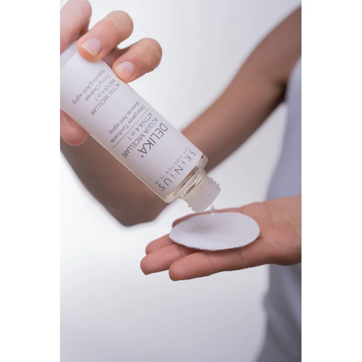 Skinius Doppia Detersione Antiaging Cofanetto Detergente 100 ml + Acqua Micellare 100 ml + Fascia Beauty