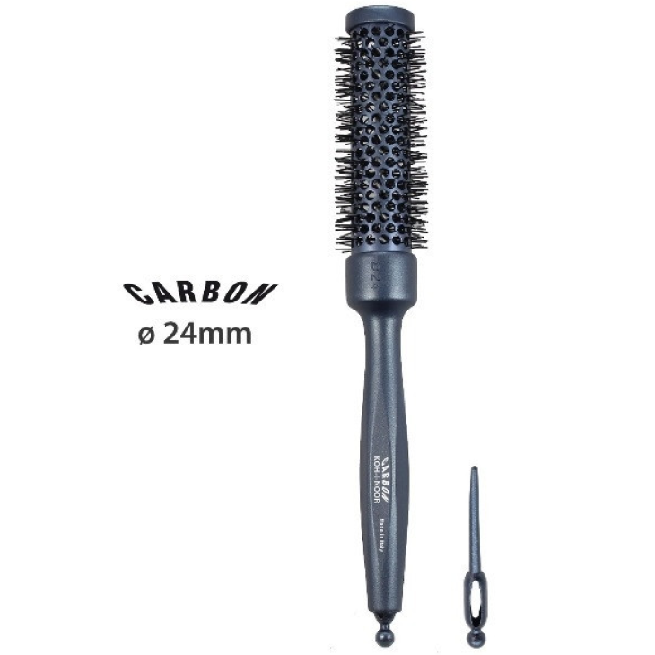 Spazzola Termica Carbonio Antistatica Leggera 24 mm diametro