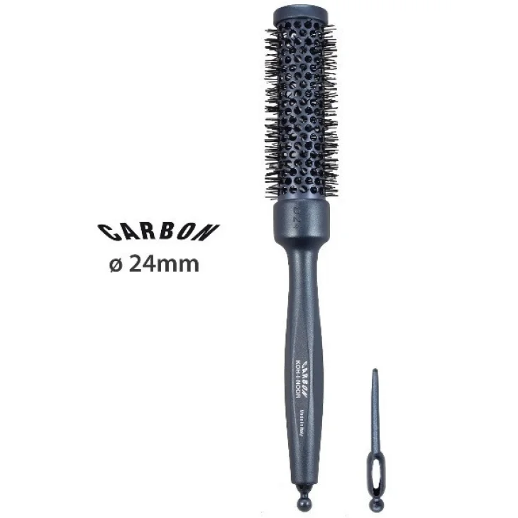 Spazzola Termica Carbonio Antistatica Leggera 24 mm diametro