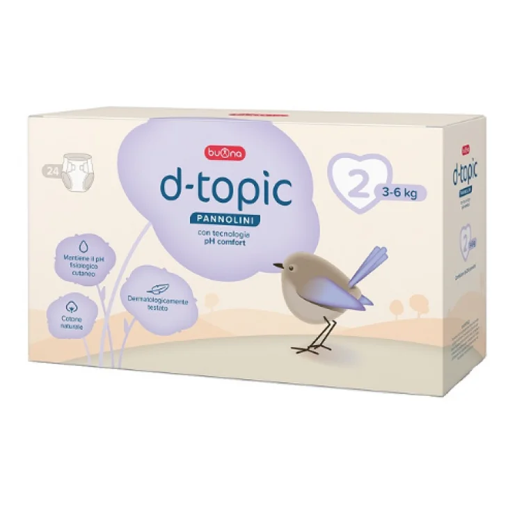 D-TOPIC Pannolini Bambini Taglia 2 24 Pezzi