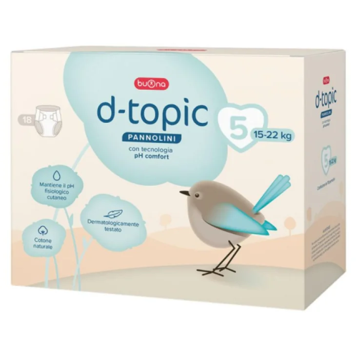 D-TOPIC Pannolini Bambini Taglia 5 18 Pezzi