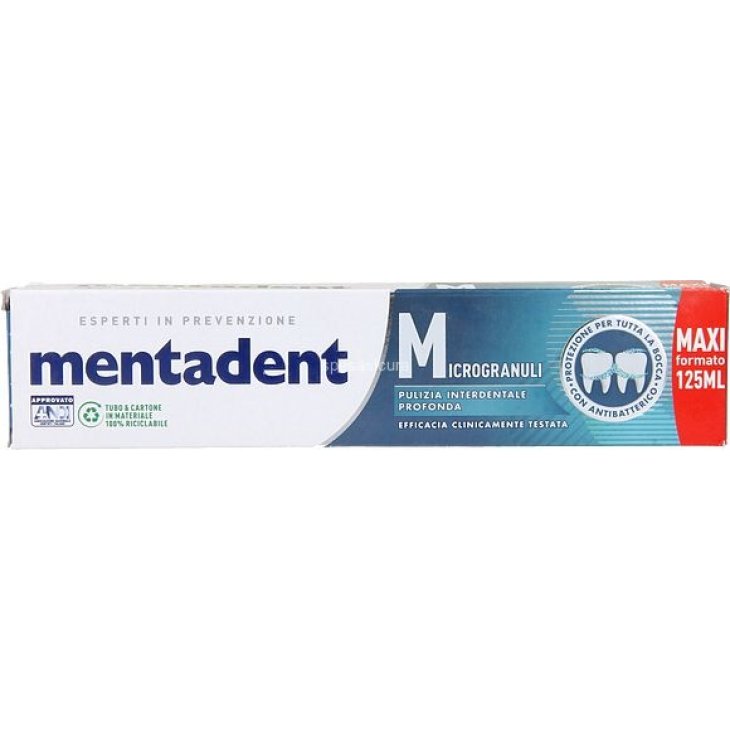 Mentadent Dentifricio Microgranuli Formula Delicata Maxi Formato 125 ml