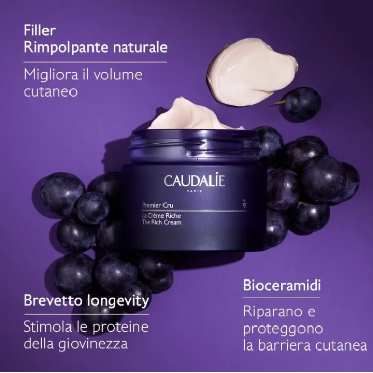 Caudalie Premier Cru Crema Ricca Rimpolpante Naturale Ricarica 50 ml