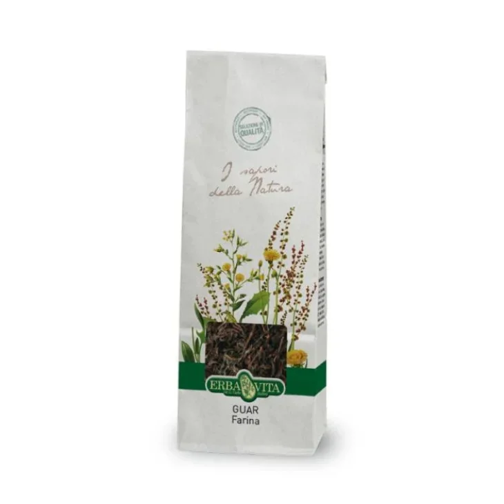 Erba Vita Farina di Guar Addensante Alimentare utile per il Controllo del Peso 100 g