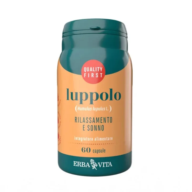 Erba Vita Luppolo Integratore Rilassamento E Sonno 60 Capsule