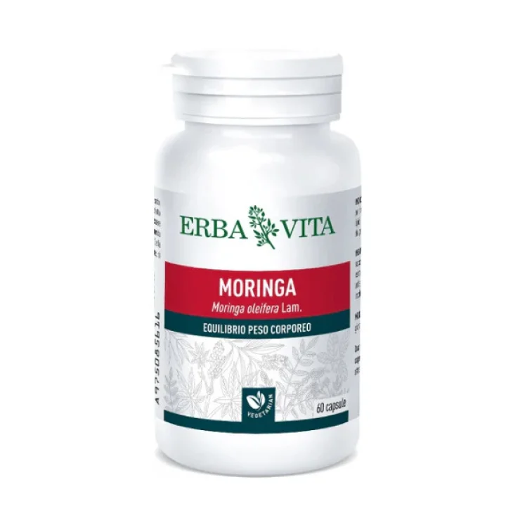 Erba Vita Moringa Integratore per il Controllo Del Peso 60 Capsule