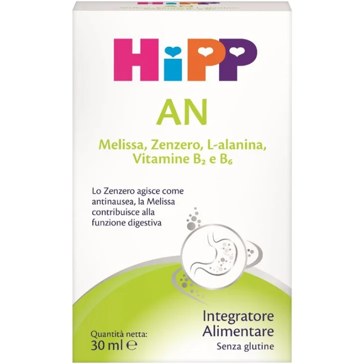HiPP AN Gocce Antinausea Bambini con Zenzero e Melissa 30 ml