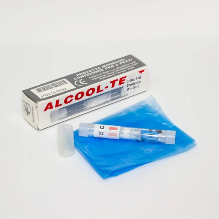 Farvisan Etilometro Monouso Alcol Test 2 provette