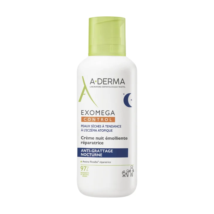 A-Derma Exomega Control Crema Notte Emolliente Ristrutturante 400 ml