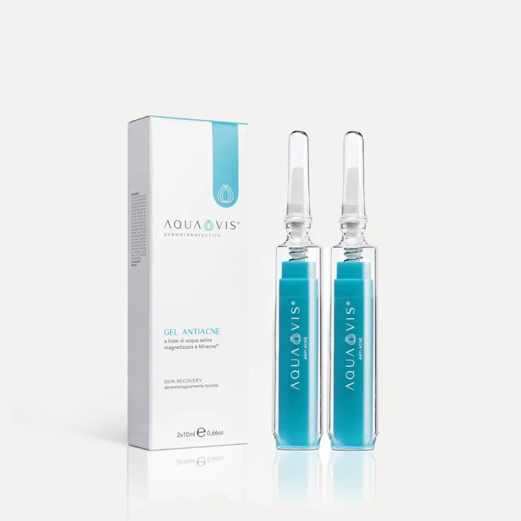 Aquavis Gel Antiacne per Pelle Acneica 2 Flaconcini da 10 ml
