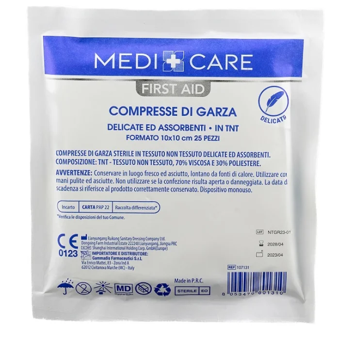 GARZA TNT 10X10CM 25PZ