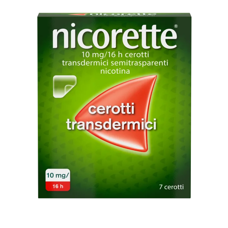 NICORETTE*7 cerotti transd 10 mg/16 ore