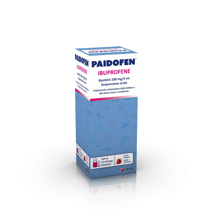 PAIDOFEN*orale sosp 150 ml 100 mg/5 ml gusto fragola senza zucchero