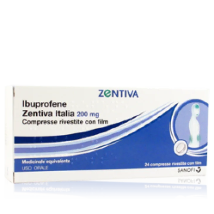 IBUPROFENE (ZENTIVA ITALIA)*24 cpr riv 200 mg