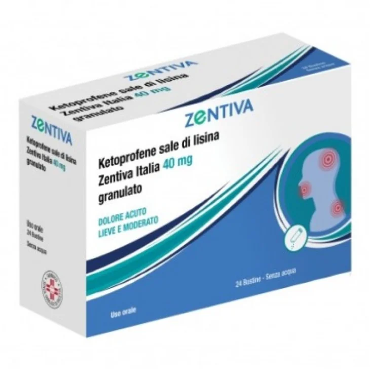 KETOPROFENE SALE DI LISINA (ZENTIVA ITALIA)*orale grat 12 bust 40 mg