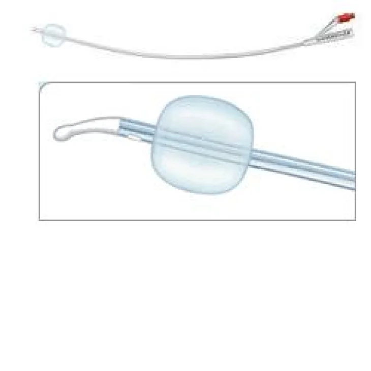 CATETERE FOLEY IN SILICONE PER ADULTI BRILLANT PLUS 2 VIE SENZA SCANALATURE CH14 LUNGHEZZA 41 CM PALLONCINO 10 ML PUNTACILINDRICA 2 FORI 1 PEZZO